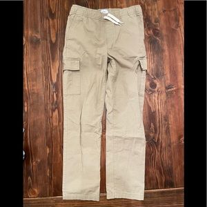 Old Navy boys size 10 - 12 drawstring khaki cargo pants